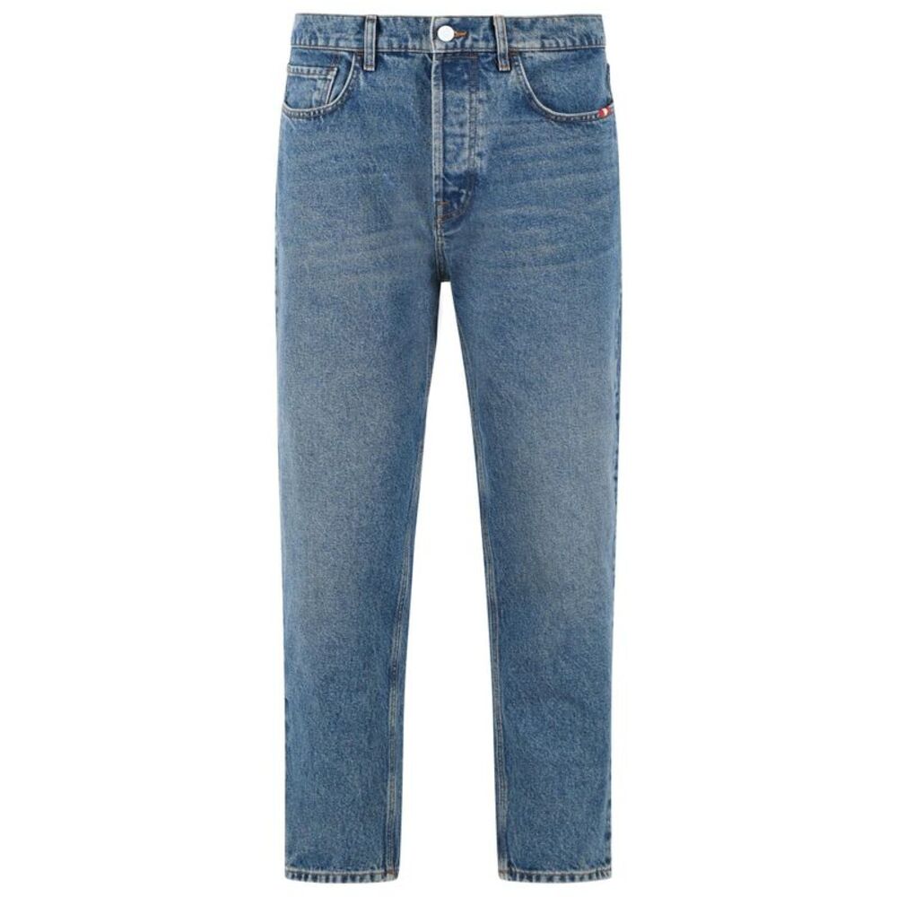 Amish 'Jeremiah' Blue Cotton Jeans Men